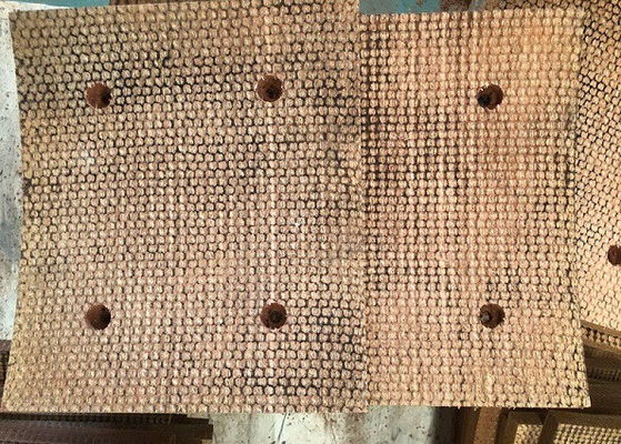 Ölbohrung Bremsblock Material Reibung Gewebte Bremsbeläge 25,4 mm 30 mm Dicke